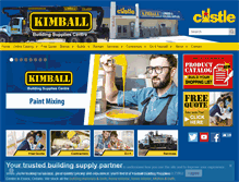 Tablet Screenshot of kimballlumber.com